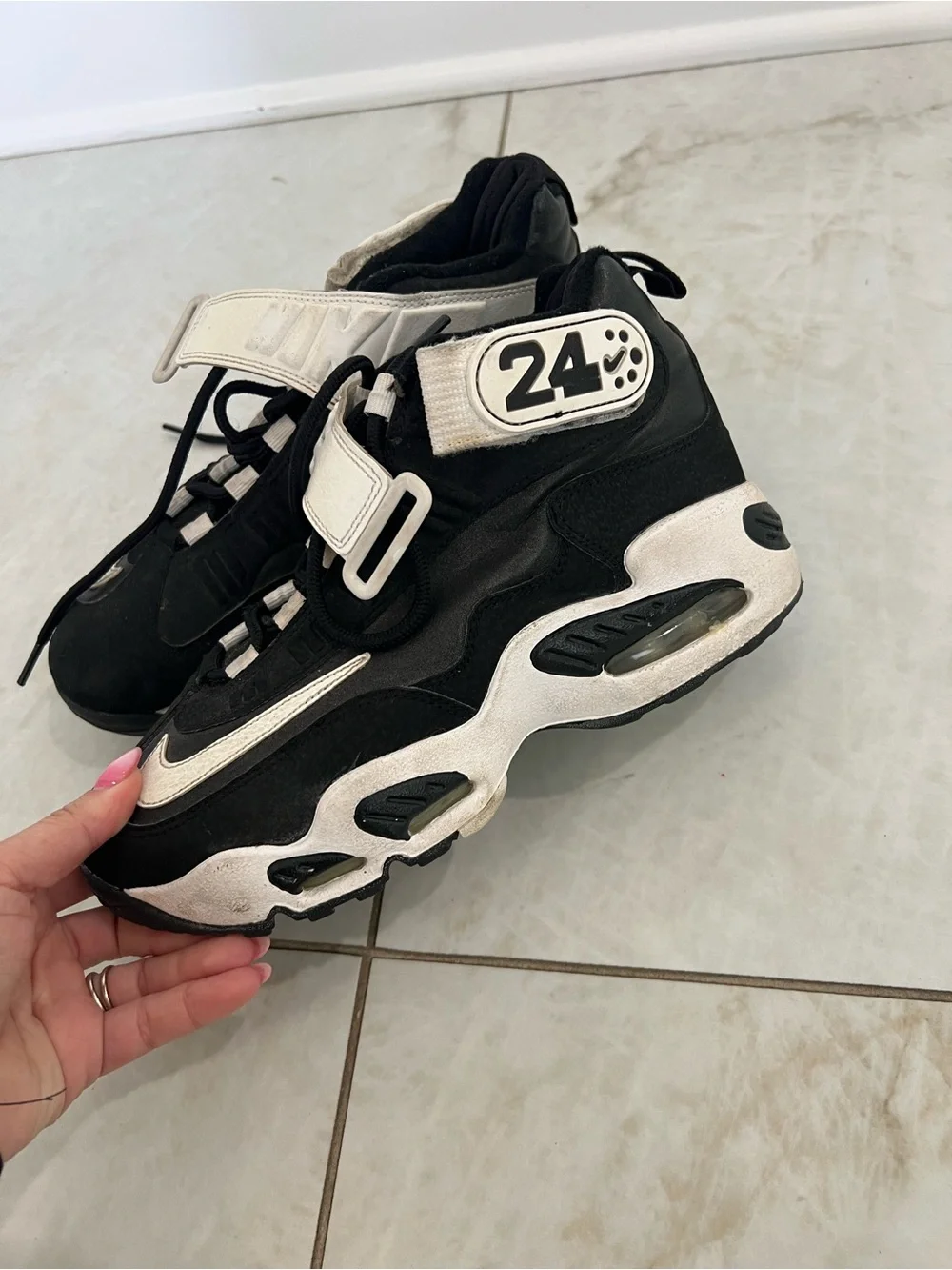 Nike Black Air Griffey Max 1 Gs Sneakers Size 5Y